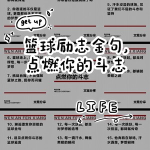 篮球刻苦训练的励志短句子图片